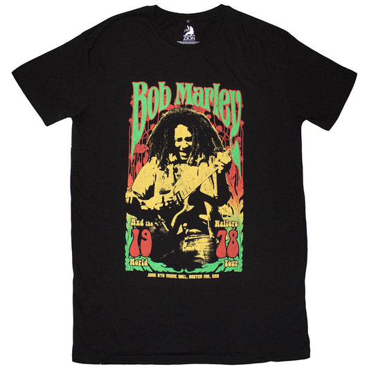 Black - Front - Bob Marley Womens-Ladies 1978 T-Shirt Dress