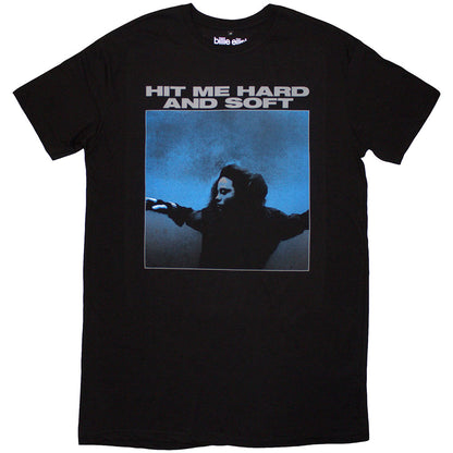 Black - Front - Billie Eilish Womens-Ladies Hit Me Hard And Soft Track List T-Shirt Dress