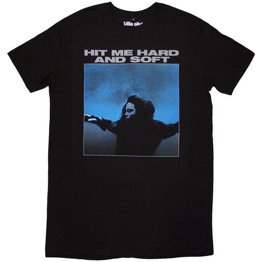 Black - Front - Billie Eilish Womens-Ladies Hit Me Hard And Soft Track List T-Shirt Dress