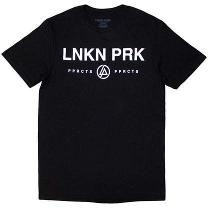 Black-White - Front - Linkin Park Unisex Adult Papercuts Logo T-Shirt
