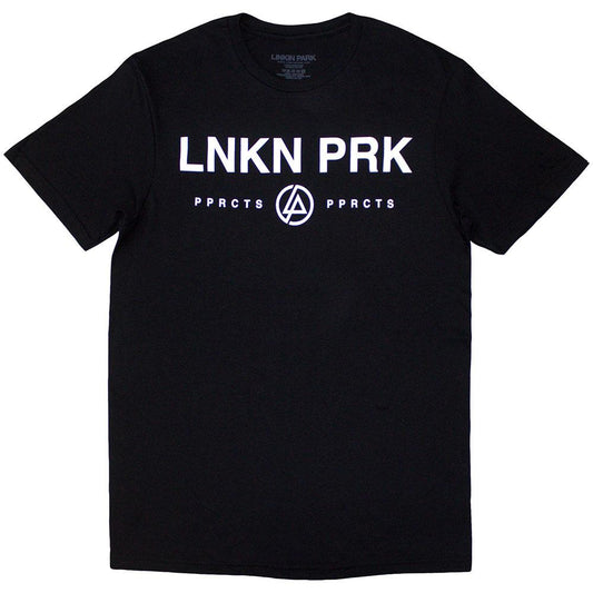 Black-White - Front - Linkin Park Unisex Adult Papercuts Logo T-Shirt