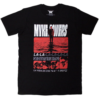 Black - Front - Myke Towers Unisex Adult La Vida T-Shirt