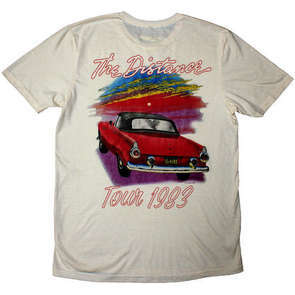 Natural-Red-Blue - Back - Bob Seger & The Silver Bullet Band Unisex Adult Distance Tour T-Shirt