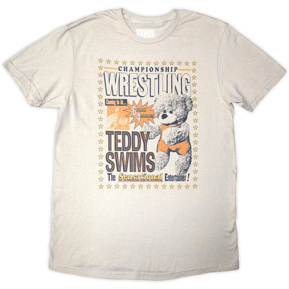 Sand - Front - Teddy Swims Unisex Adult Wrestling T-Shirt