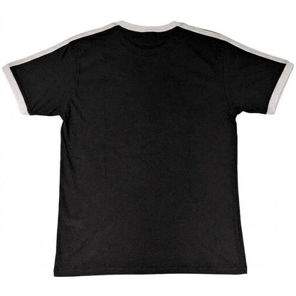 Black - Back - Korn Unisex Adult Ringer Logo T-Shirt