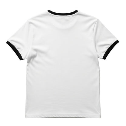 White - Back - Red Hot Chilli Peppers Unisex Adult Ringer Logo T-Shirt