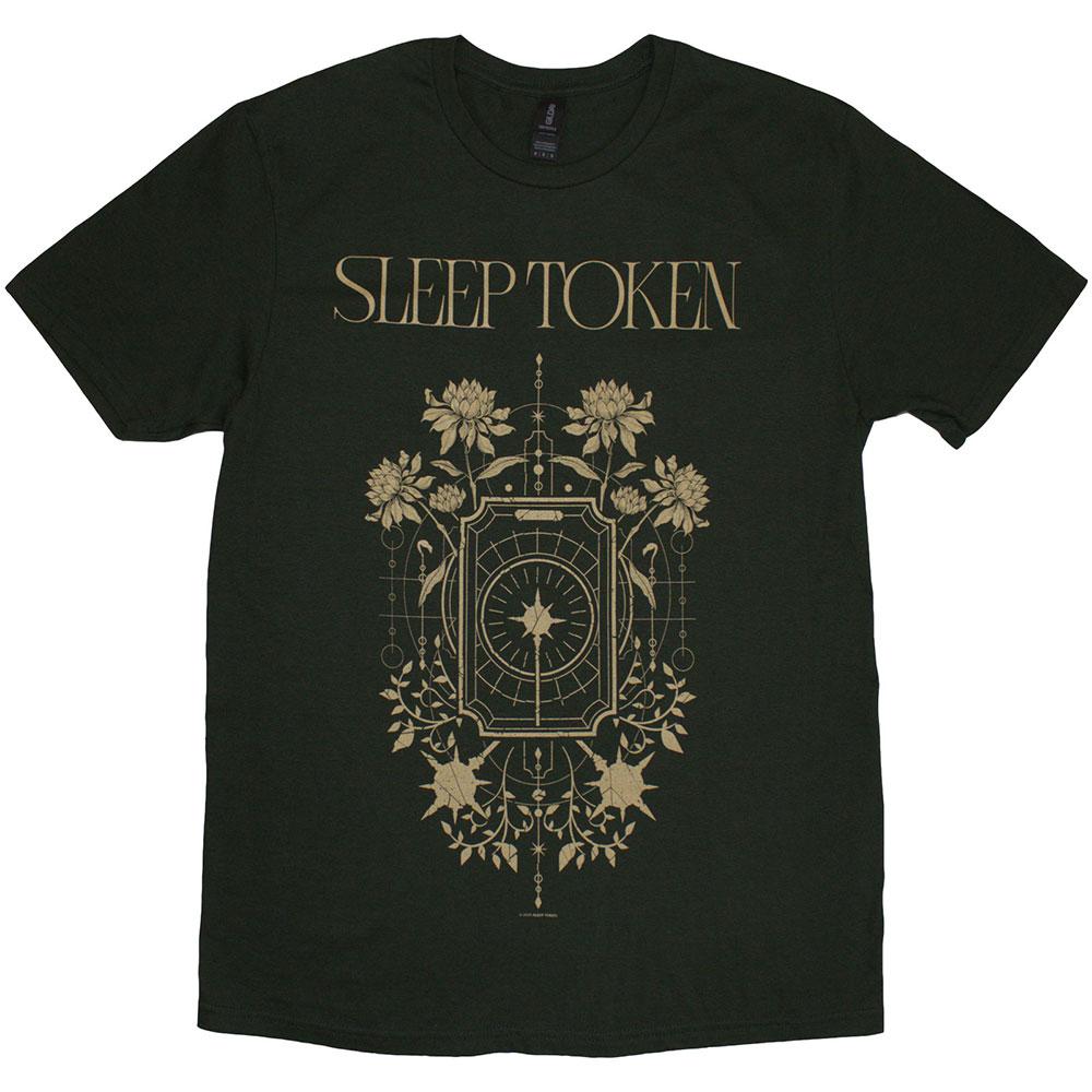 Green - Front - Sleep Token Unisex Adult Caramel T-Shirt