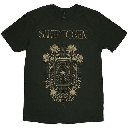 Green - Front - Sleep Token Unisex Adult Caramel T-Shirt