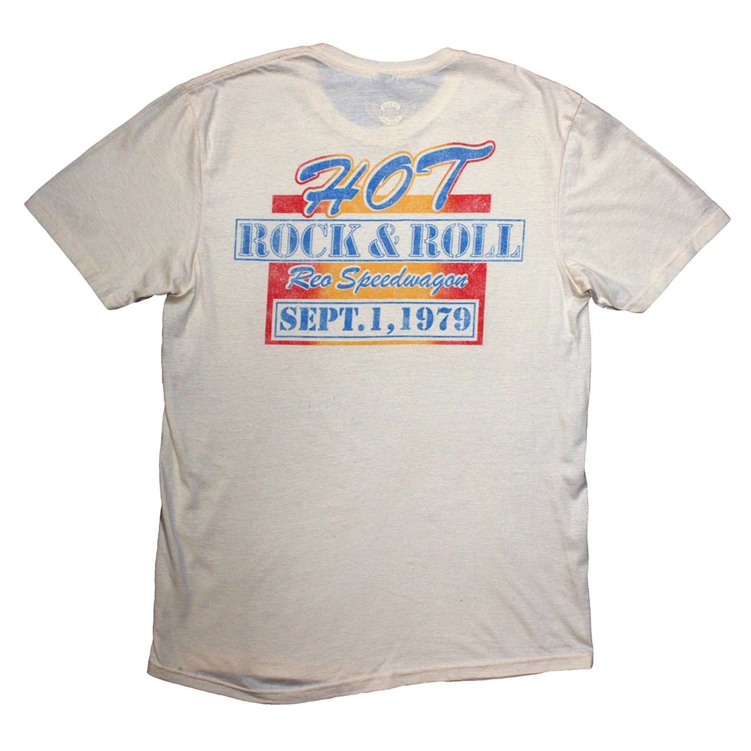Natural - Back - REO Speedwagon Unisex Adult Kansas Back Print T-Shirt