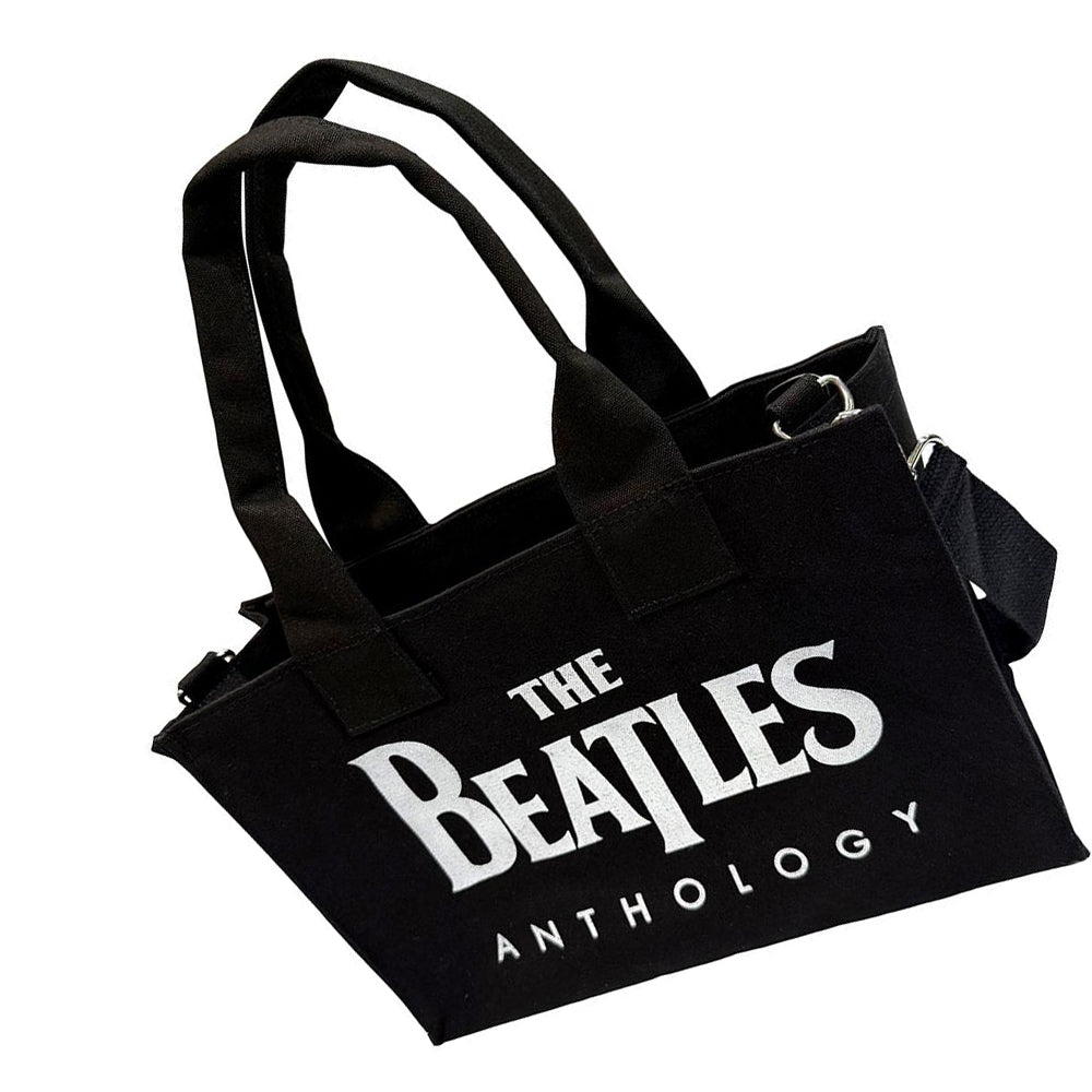 Black - Back - The Beatles Anthology Cotton Back Print Tote Bag