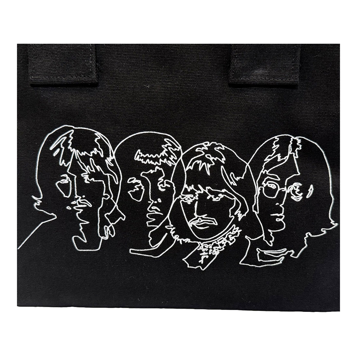 Black-White - Lifestyle - The Beatles Faces Cotton Tote Bag