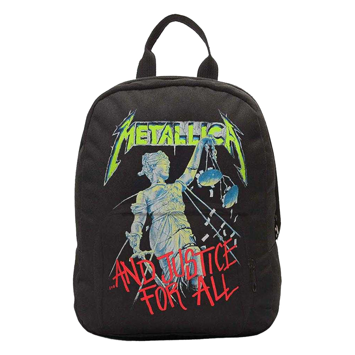 Black - Front - Metallica Justice For All Mini Backpack