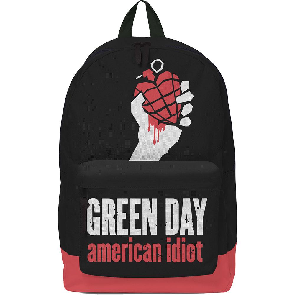 Black-Red-White - Front - Green Day American Idiot Backpack