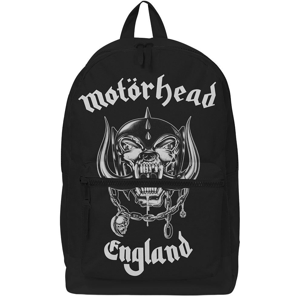 Black - Front - Motorhead England Backpack