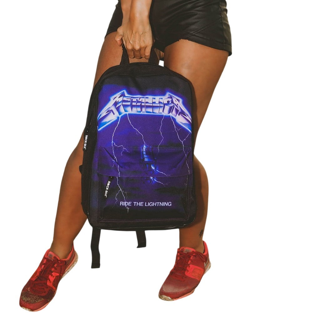 Black-Blue-White - Side - Metallica Ride The Lightning Backpack