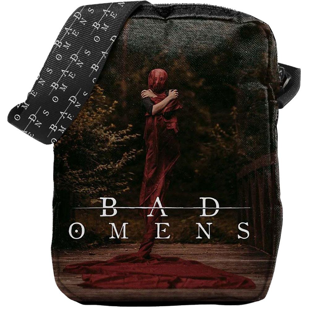 Black - Front - Bad Omens Self Titled Album Cover Crossbody Bag