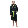 Black - Front - The Beatles Unisex Adult Apple Dressing Gown