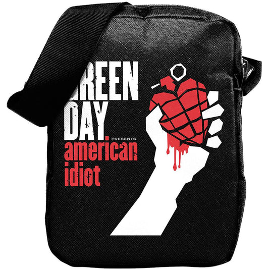 Black-Red-White - Front - Green Day American Idiot Crossbody Bag