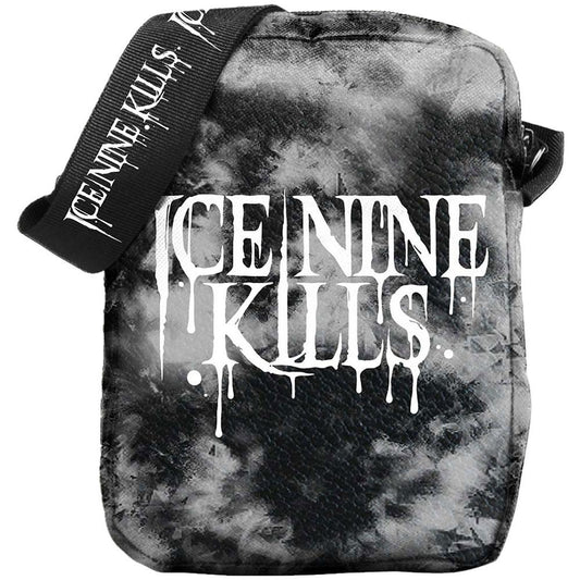 Black-Grey-White - Front - Ice Nine Kills Dripping Logo Crossbody Bag