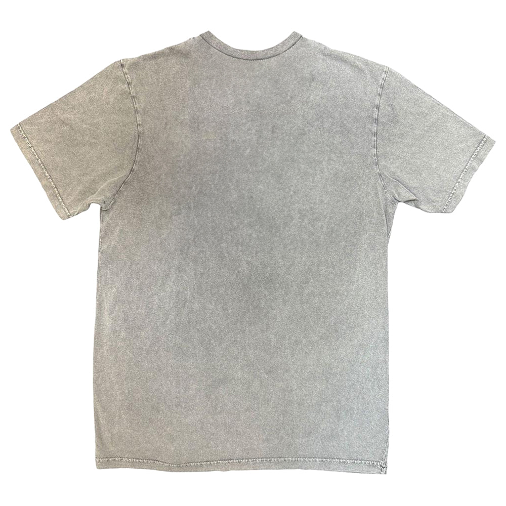 Grey - Back - The Beatles Unisex Adult Candlestick Park Heads Stone Wash T-Shirt