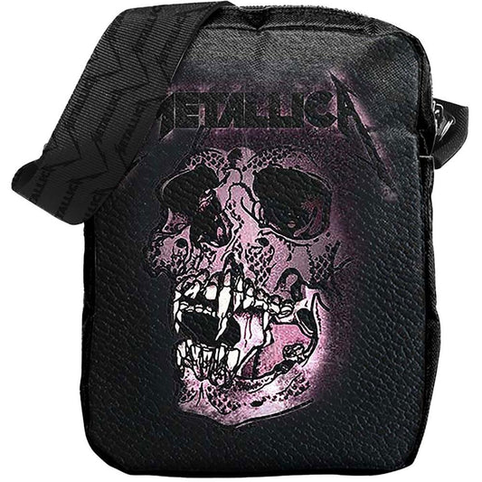 Black-Purple - Front - Metallica Pushhead Crossbody Bag