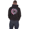 Black - Back - Blink 182 Unisex Adult Six Arrow Smiley Full Zip Hoodie