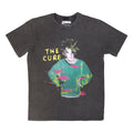 Charcoal Grey - Front - The Cure Unisex Adult Beach Party Tour ´86 Back Print Stone Wash T-Shirt