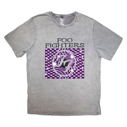 Grey - Front - Foo Fighters Unisex Adult FF 4 Stone Wash T-Shirt