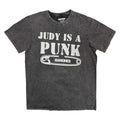 Charcoal Grey - Front - Ramones Unisex Adult Judy Is A Punk Stone Wash T-Shirt