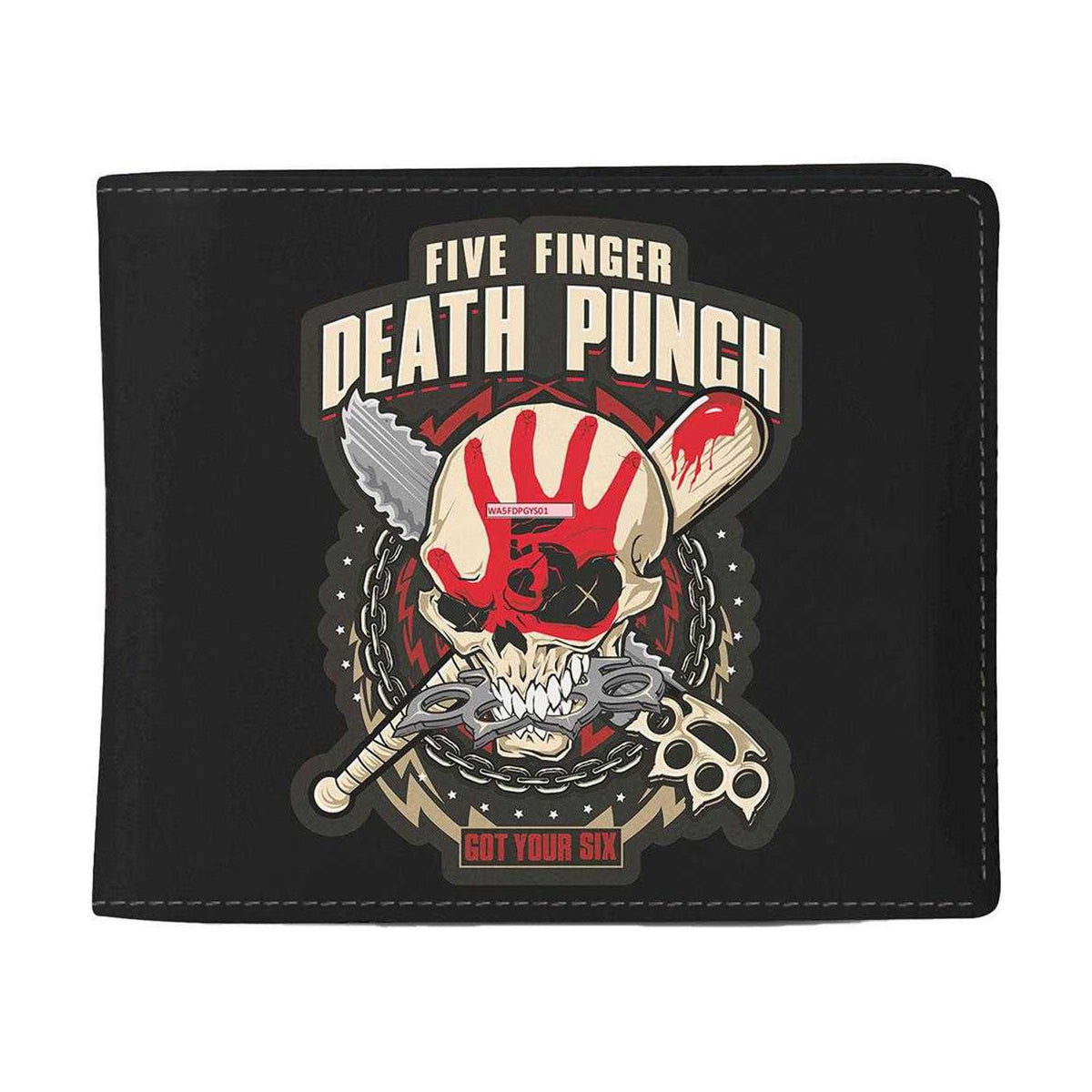 Black - Front - Five Finger Death Punch Got Your Six Wallet