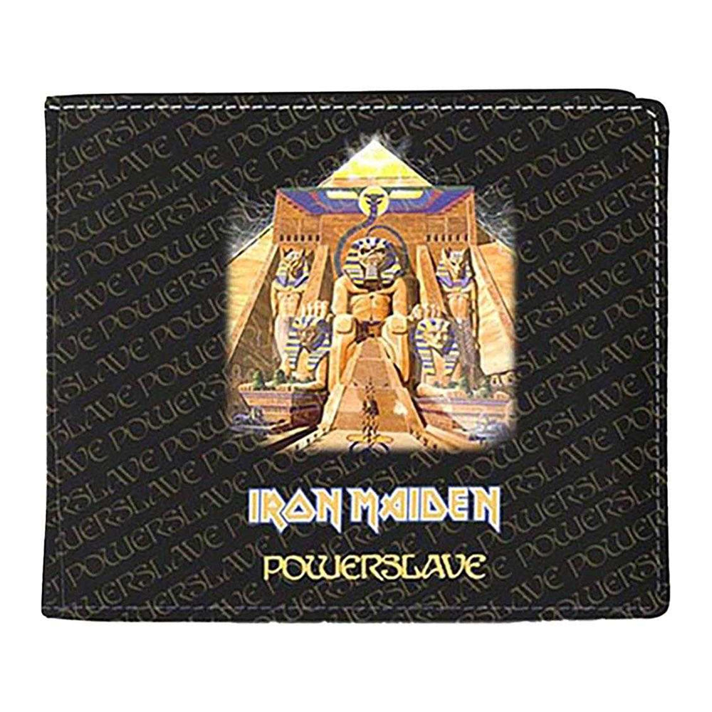 Black-Multicoloured - Front - Iron Maiden Powerslave Wallet
