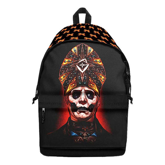 Black-Red-Yellow - Front - Ghost Papa Backpack