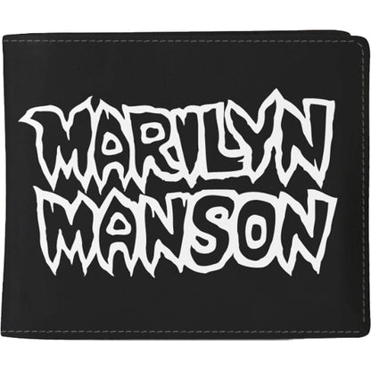 Black-White - Front - Marilyn Manson Logo Wallet