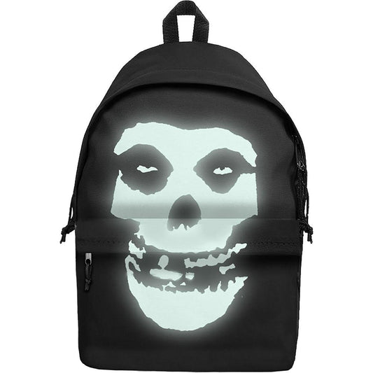 Black-White - Front - Misfits Fiend Glow In The Dark Backpack