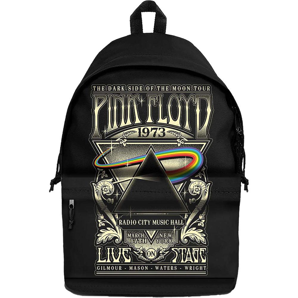 Black-Off White - Front - Pink Floyd 1973 Live Backpack