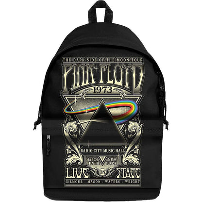 Black-Off White - Front - Pink Floyd 1973 Live Backpack