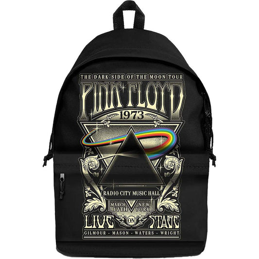Black-Off White - Front - Pink Floyd 1973 Live Backpack