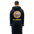 Black-Yellow - Side - Guns N Roses Unisex Adult Classic Logo Dressing Gown