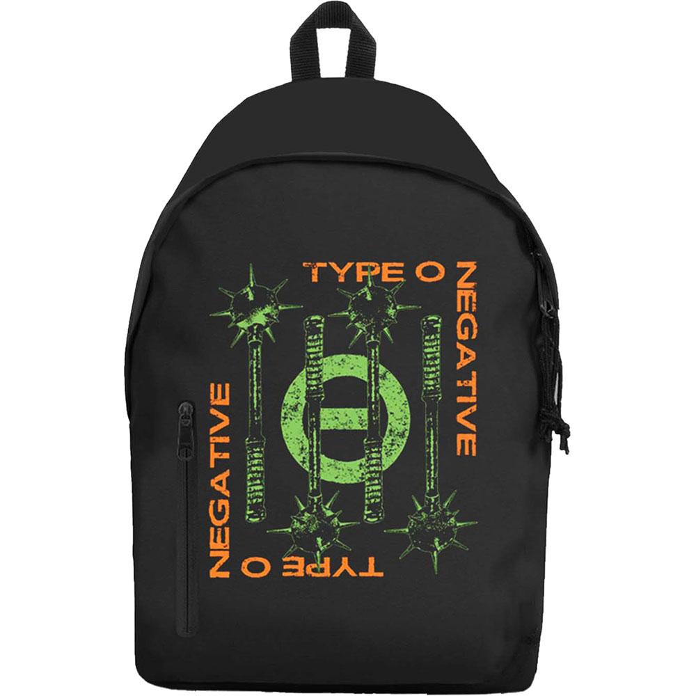 Black-Green - Front - Type O Negative Spiked Club Graphic Backpack