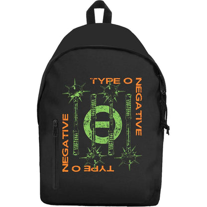 Black-Green - Front - Type O Negative Spiked Club Graphic Backpack