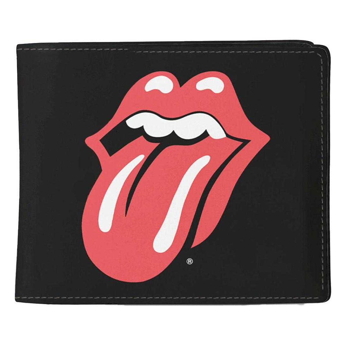 Black-Red - Front - The Rolling Stones Logo Wallet