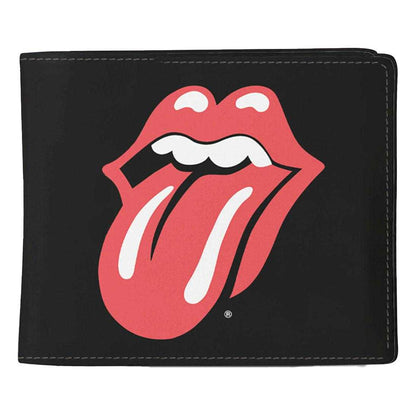 Black-Red - Front - The Rolling Stones Logo Wallet