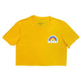 Yellow - Front - Idles Womens-Ladies Rainbow Crop Top