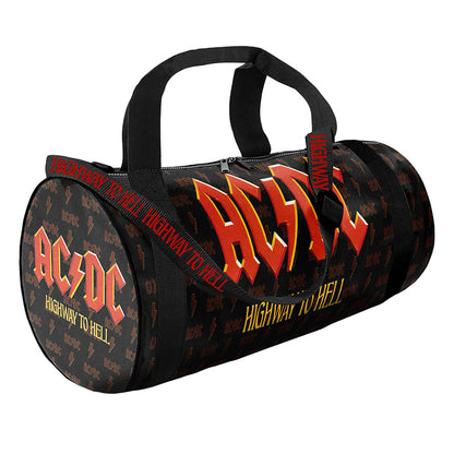 Black-Red - Front - AC-DC Logo Duffle Bag