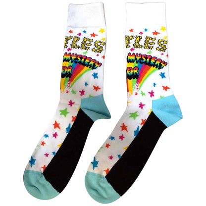 White - Back - The Beatles Unisex Adult Magical Mystery Tour Ankle Socks