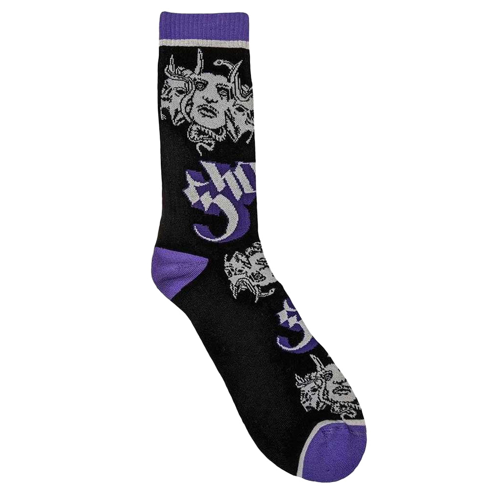 Black - Back - Ghost Unisex Adult Copia Ankle Socks
