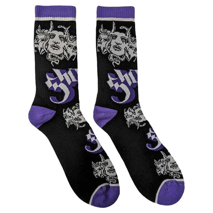 Black - Front - Ghost Unisex Adult Copia Ankle Socks