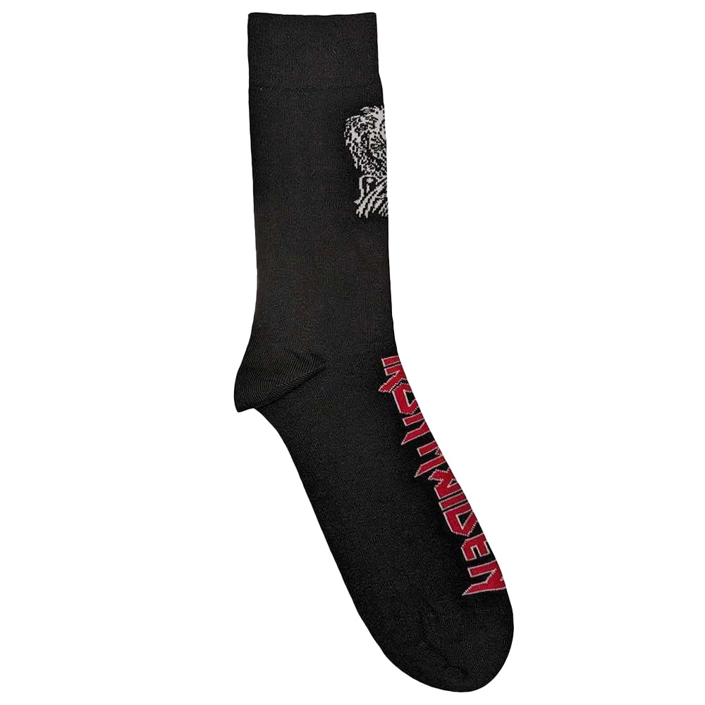Black - Back - Iron Maiden Unisex Adult Killers Eddie Ankle Socks