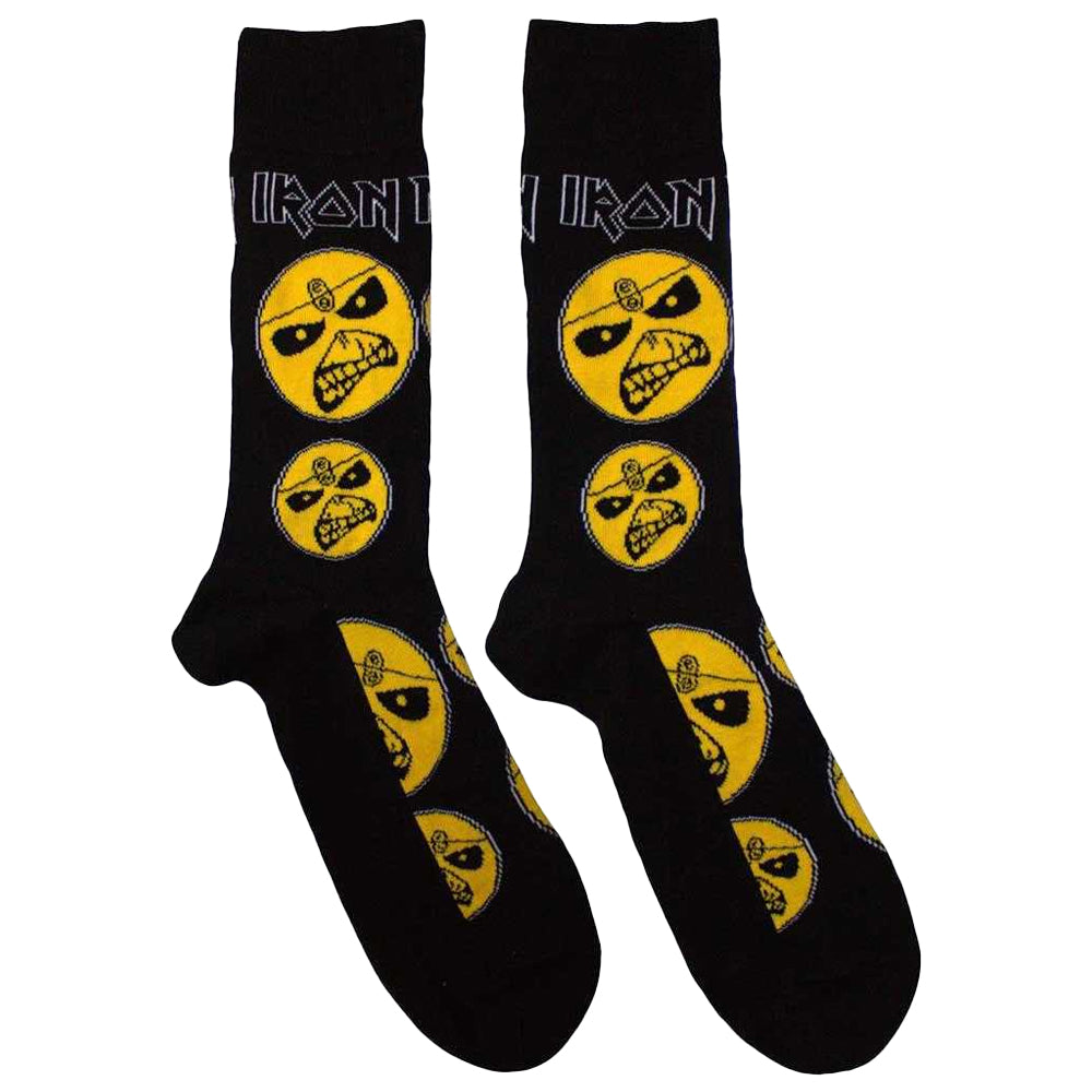 Black - Front - Iron Maiden Unisex Adult Piece Of Mind Ankle Socks
