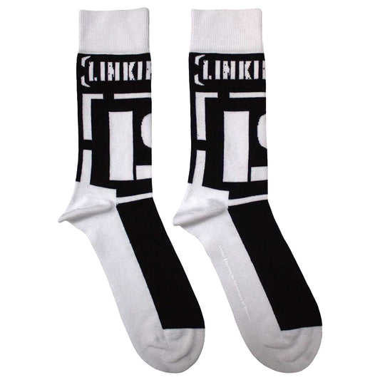 Black - Front - Linkin Park Unisex Adult Bracket Logo Ankle Socks